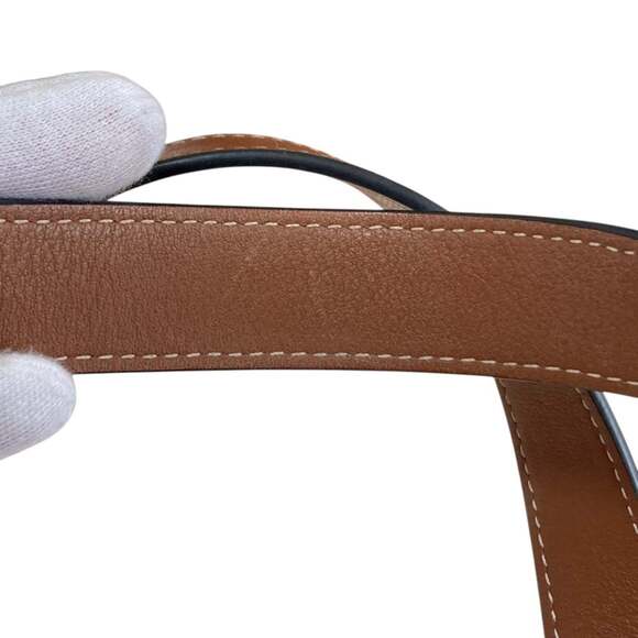 LOEWE Anagram Leather Patch Handbag/Basket Bag, Small, 327.02.S93, Brown, Wom... - Picture 12 of 14